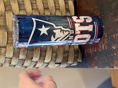 Patriots NFL 20oz Insulated Drink Skinny Tumbler Cup